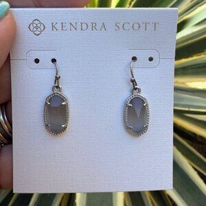 Kendra Scott Lee earrings grey and silver